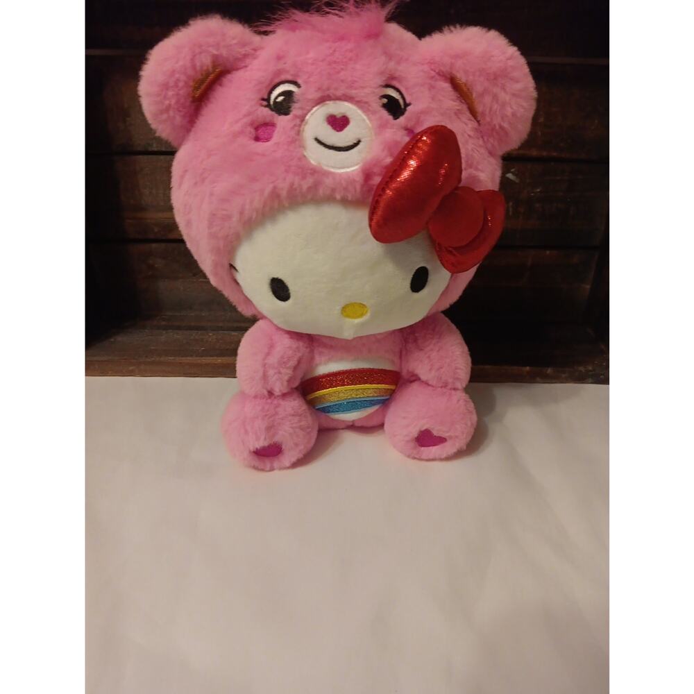 Care Bears Hello Kitty Dressed As Cheer Bear Soft, 8" Fun-Size Plush